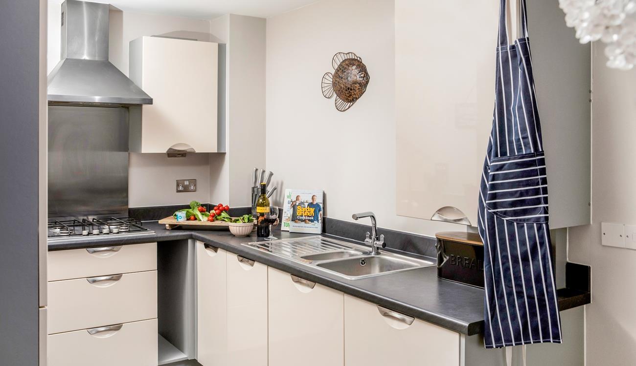 The kitchen is well equipped to cook up a storm.