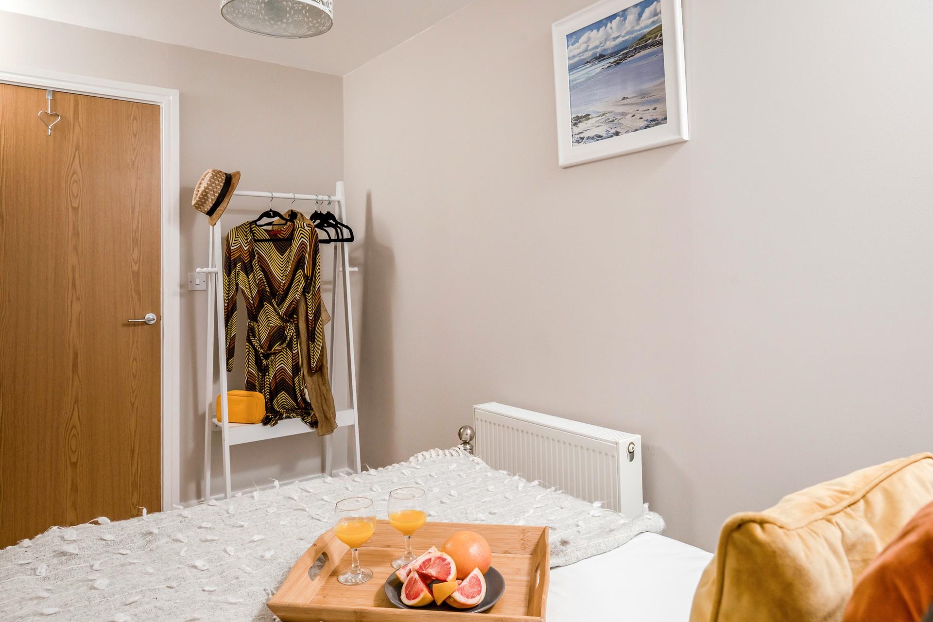 Start the day with breakfast in bed, you are on holiday after all!