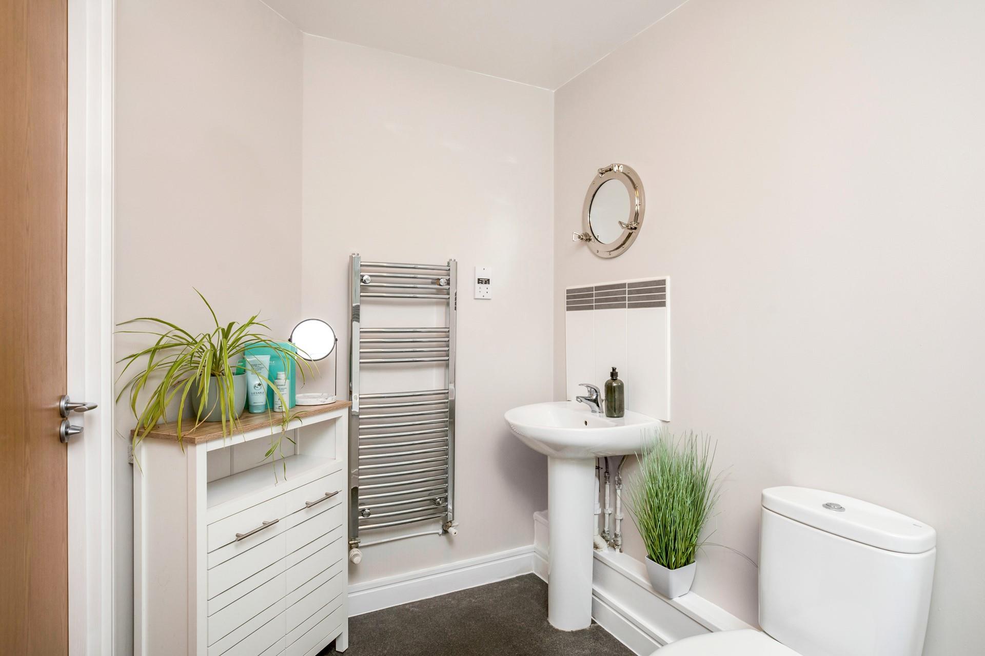 Take warm towels straight from the heated rail after a relaxing bath.