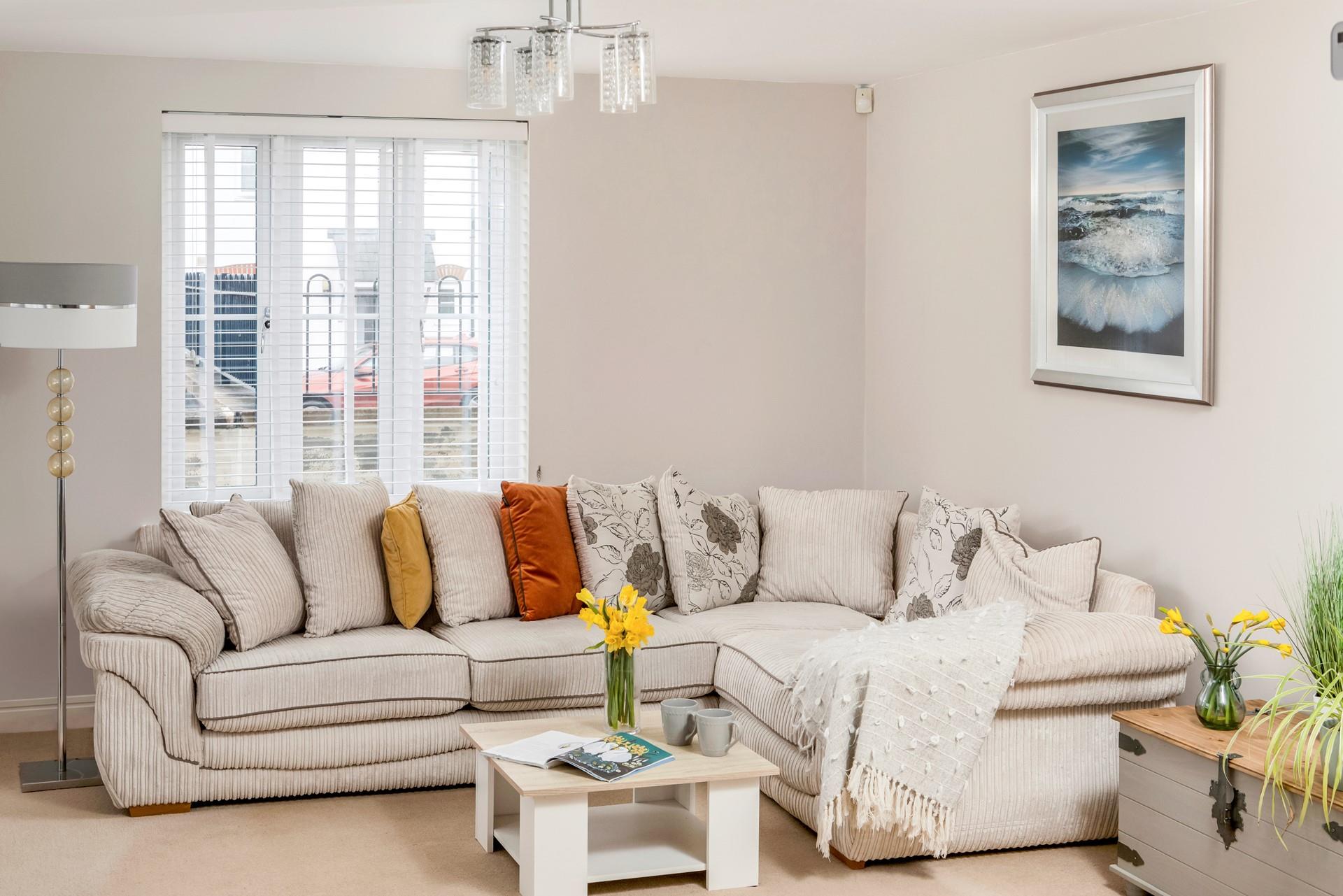 Sink into the sumptuous sofa and enjoy a cuppa whilst you decide the plans for the day.