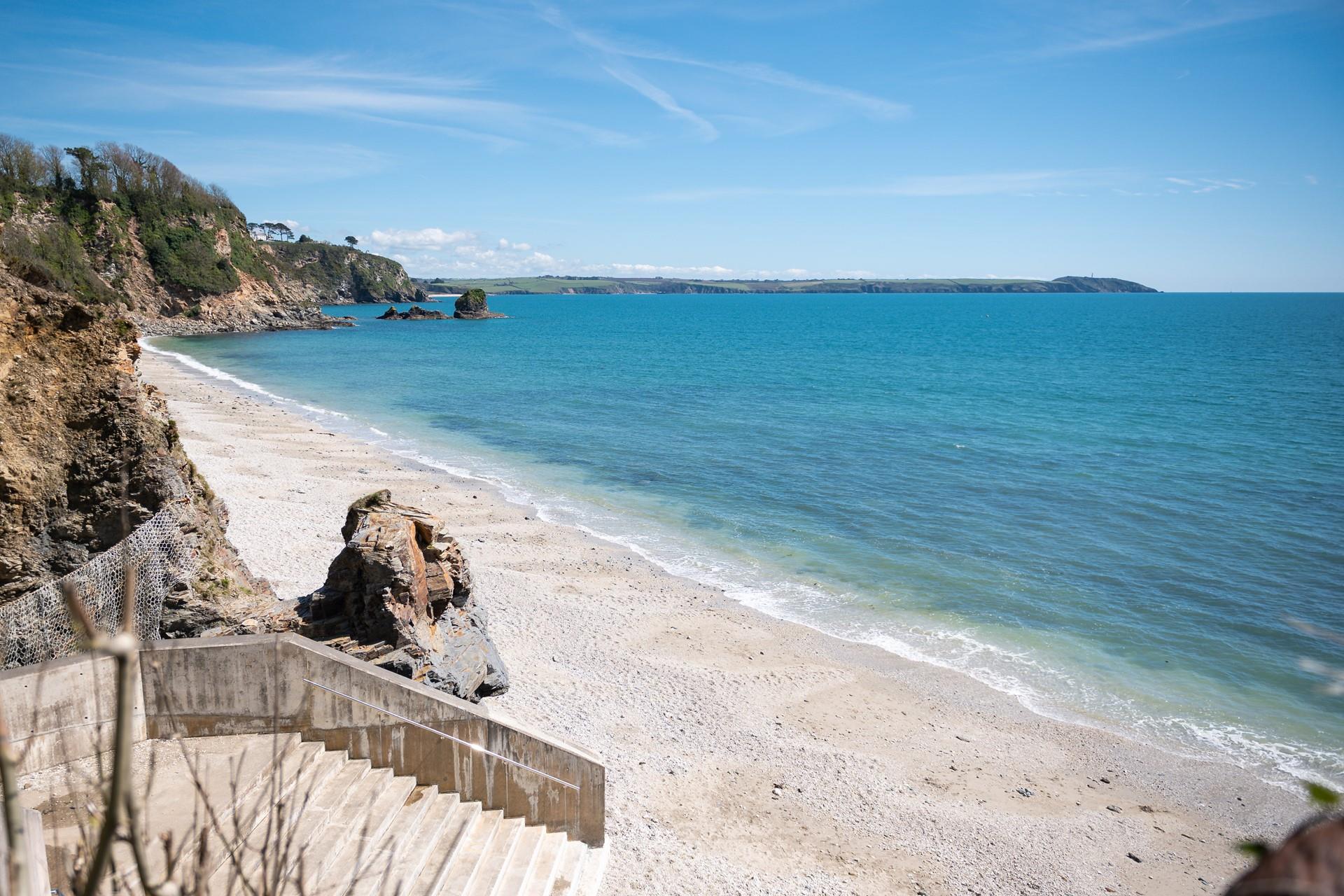 Take a dip in the crystal clear Cornish waters.