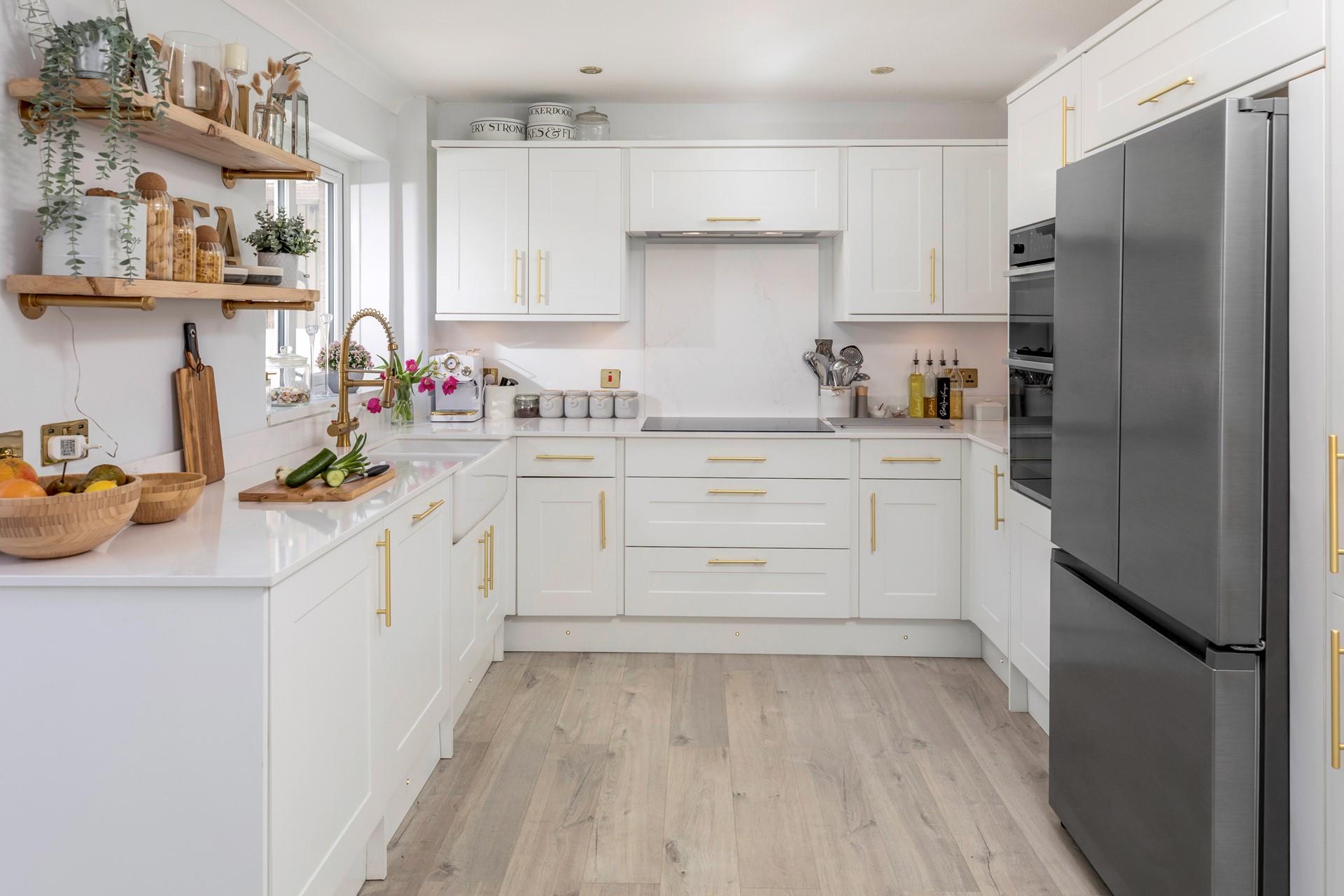 The beautifully finished kitchen is fully equipped for all your culinary needs.