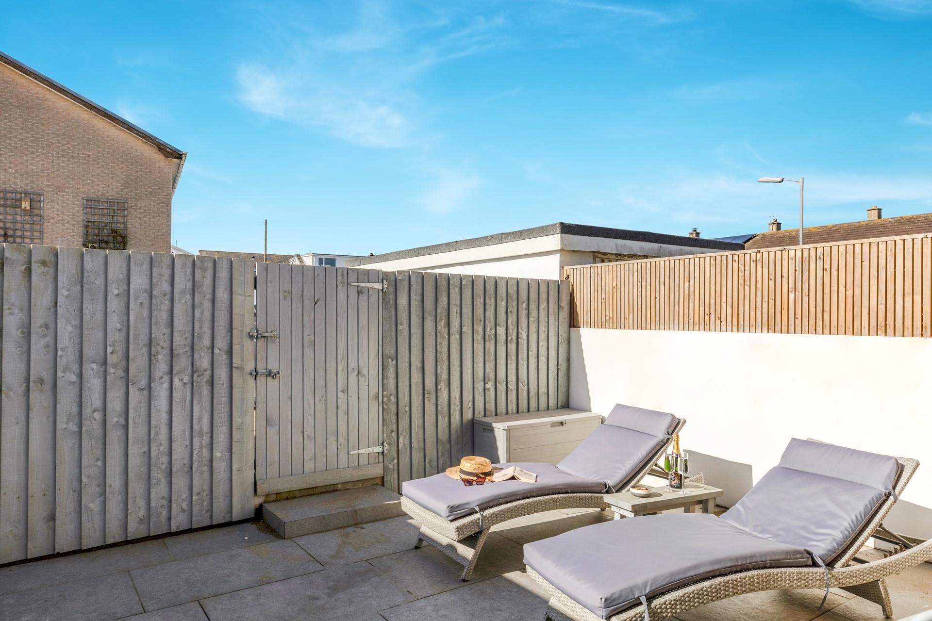 Take a short stroll to the beach for a morning dip.