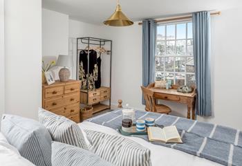Wake up to views of the harbour in bedroom 1.