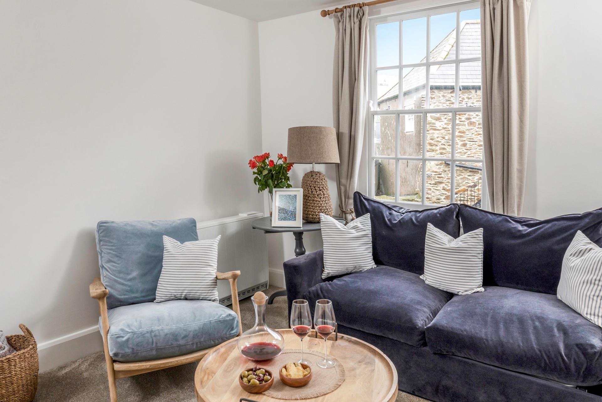 Sink into the comfortable sofa and relax after a day of exploring Mevagissey.