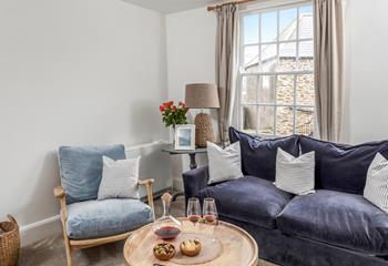 Sink into the comfortable sofa and relax after a day of exploring Mevagissey.