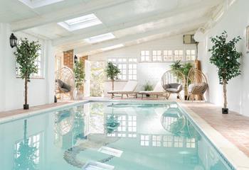 Take a splash in the indoor pool!