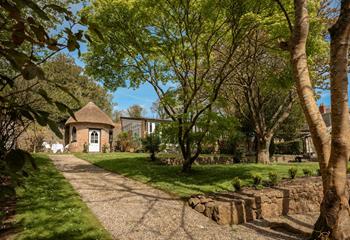 The walled garden is a delight to sit in and enjoy the nature around you.