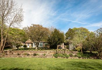 The walled garden is a delight to sit in and enjoy the nature around you.