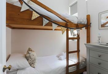 The bunk beds are perfect for the little ones to tuck into each night.