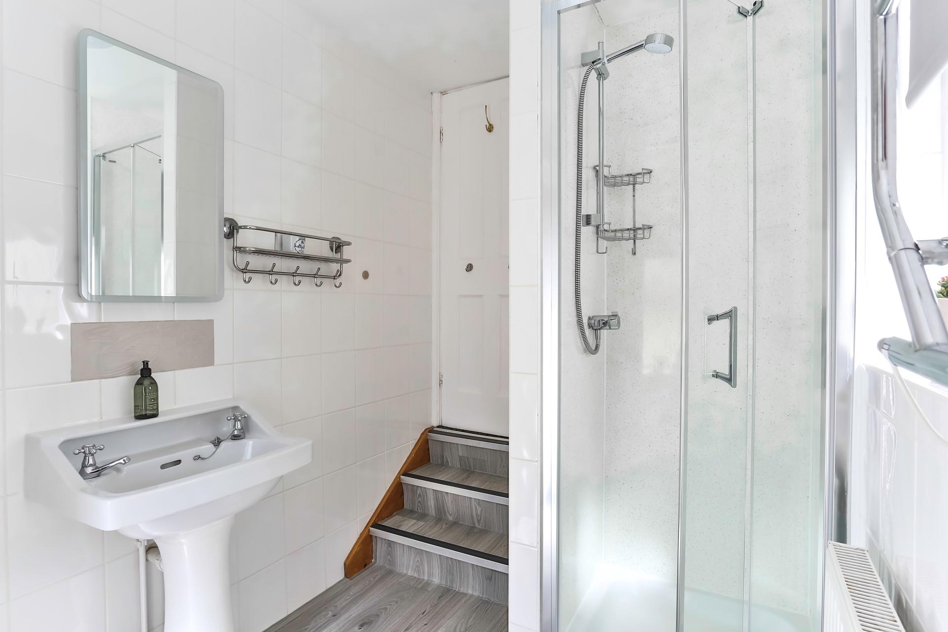 Start the day with an invigorating morning shower.