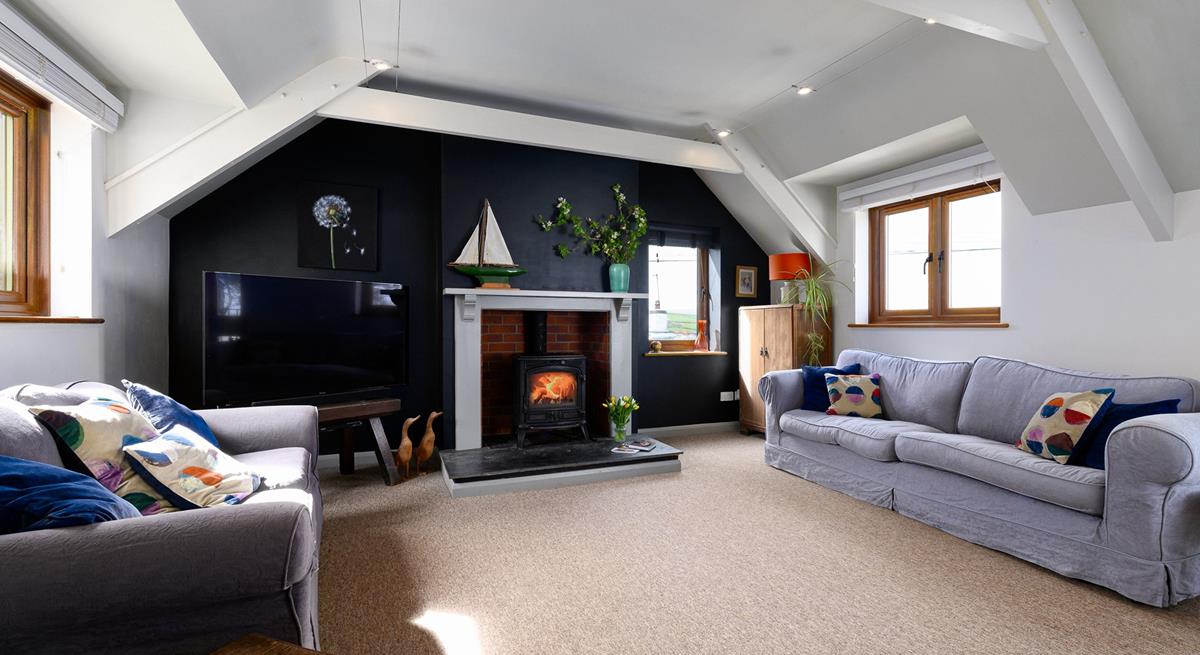 Light the woodburner and spend a cosy evening in the sitting room.