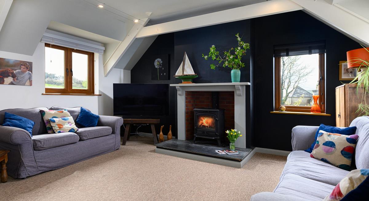 Enjoy the countryside views in the sitting room.