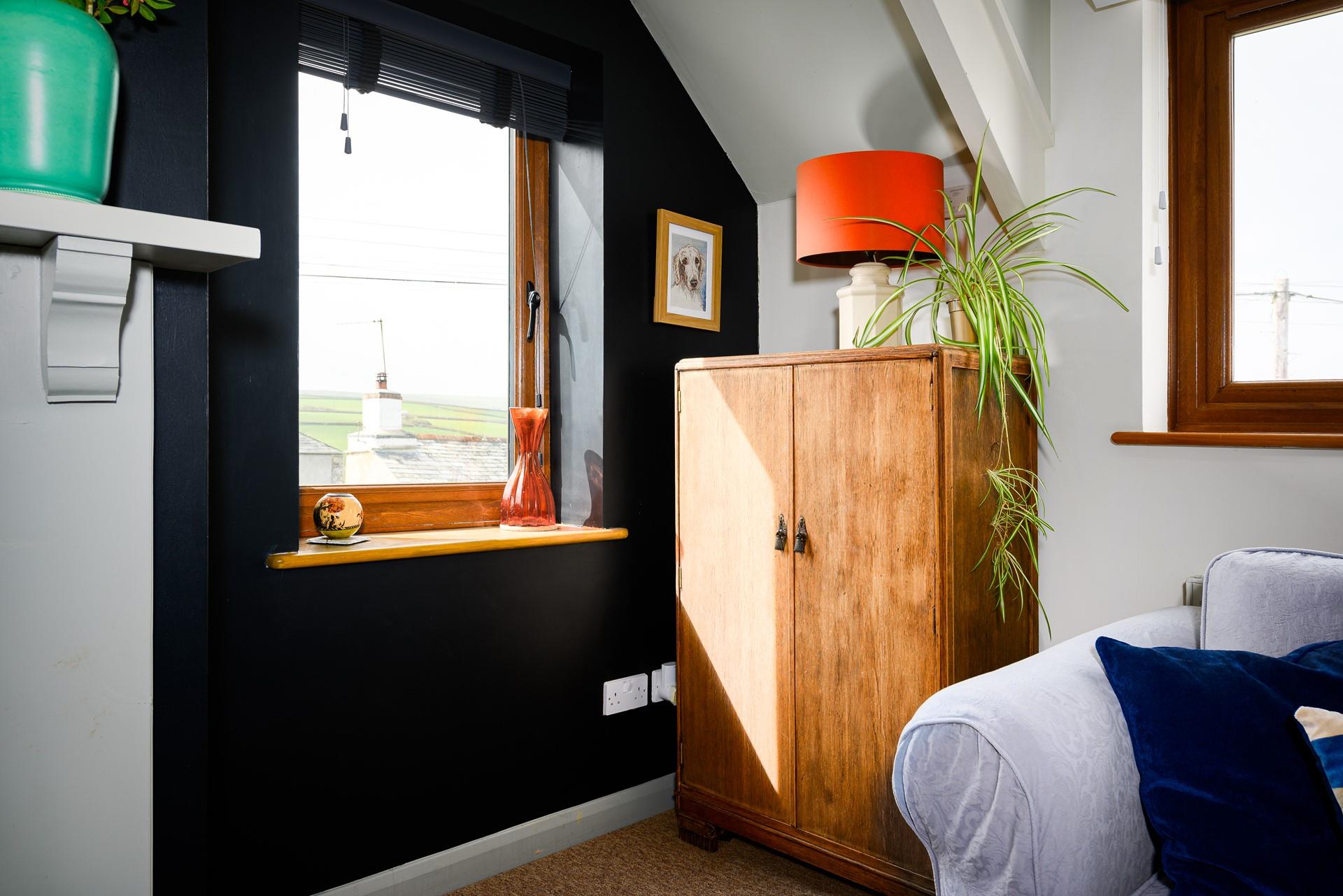 Sip a cuppa and enjoy the rolling countryside views.