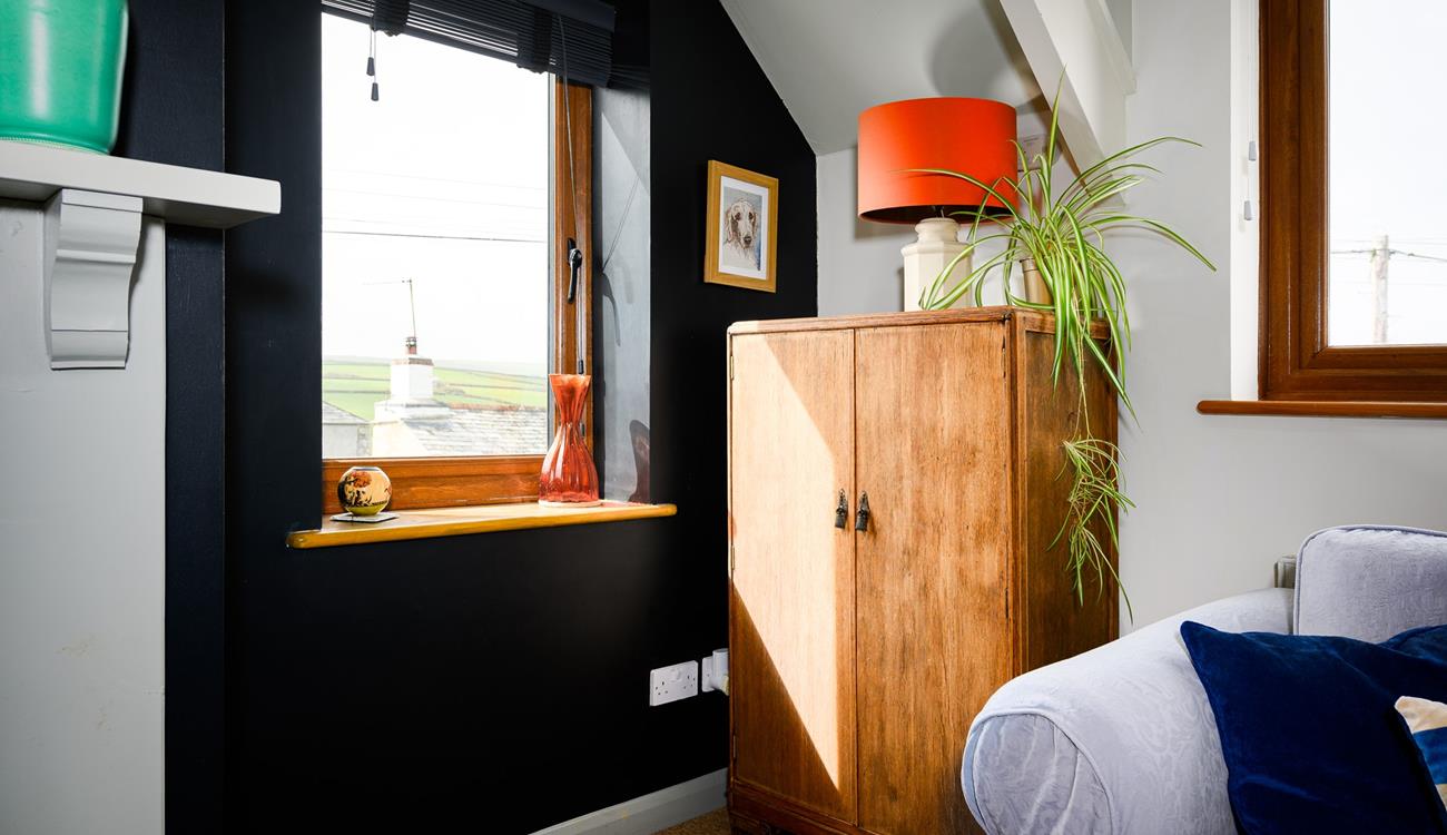 Sip a cuppa and enjoy the rolling countryside views.