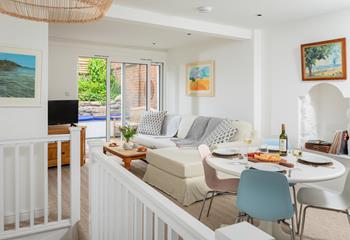 Open plan living and dining means you can spend quality time together.