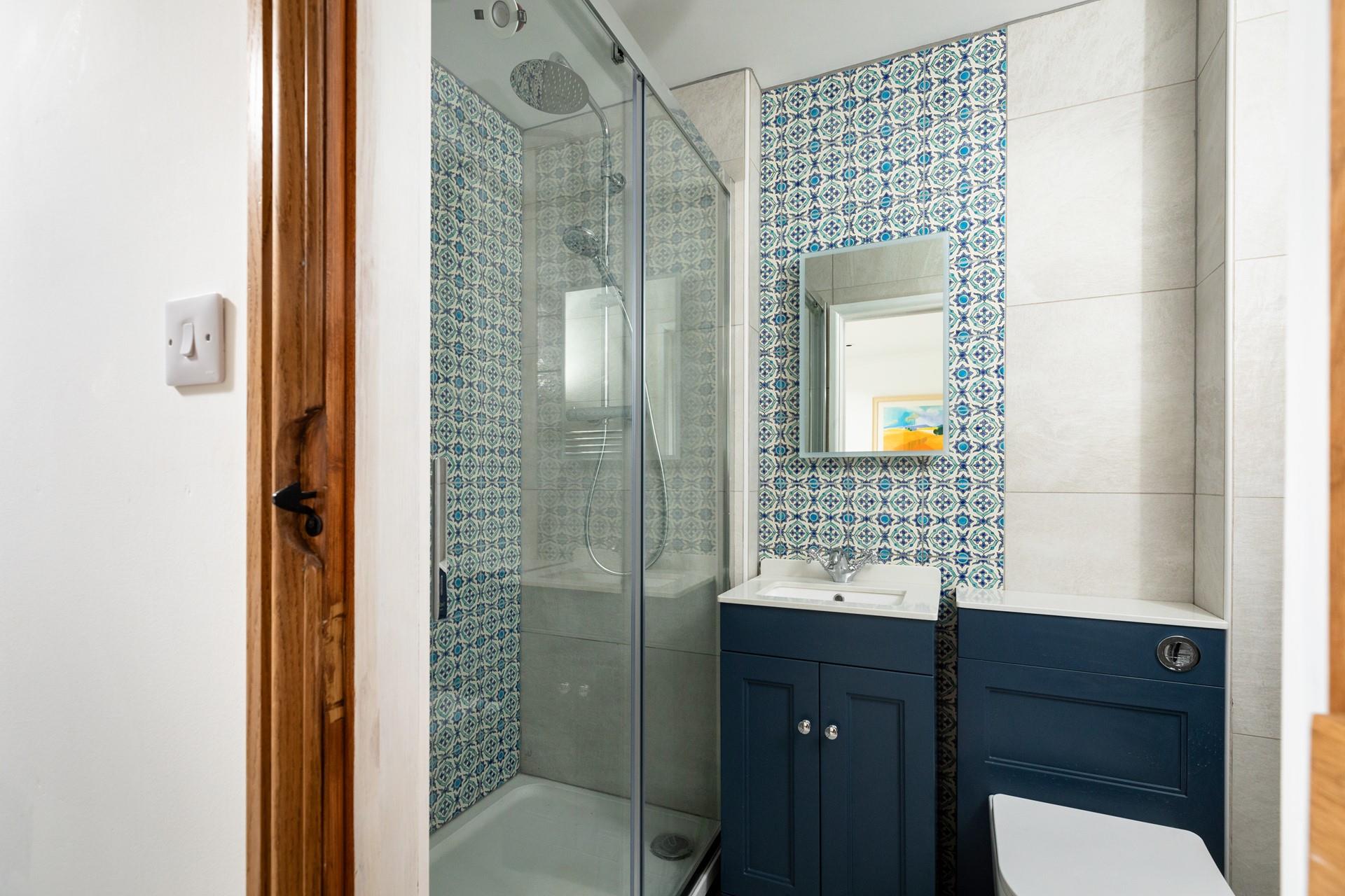 Bright and modern, the second shower is great for families or couples holidaying together.