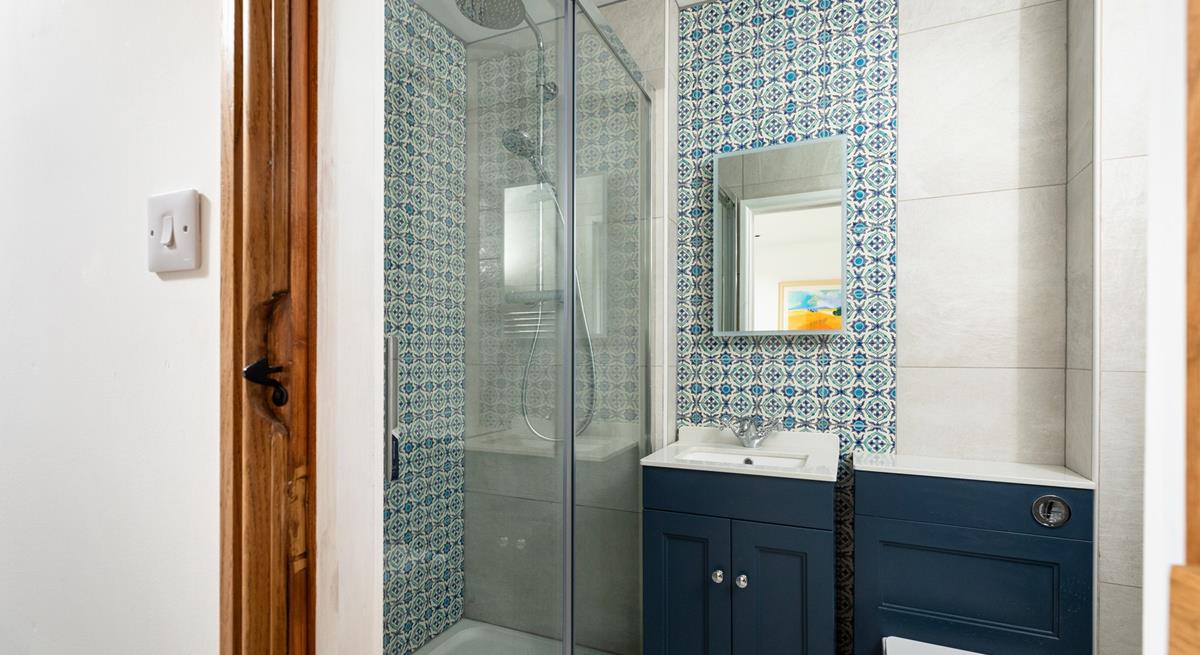 Bright and modern, the second shower is great for families or couples holidaying together.