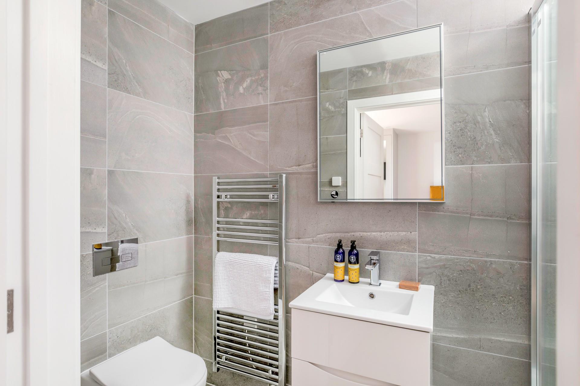 Take warm towels straight from the heated towel rail after a morning shower.
