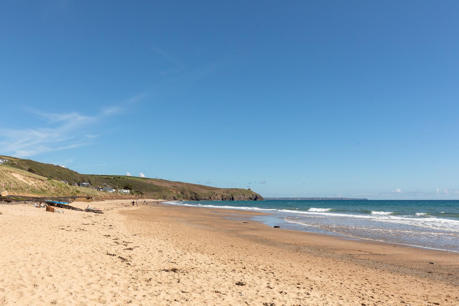 Beautiful Praa Sands beach is just a 5-minute walk out the back gate of Sydney House.
