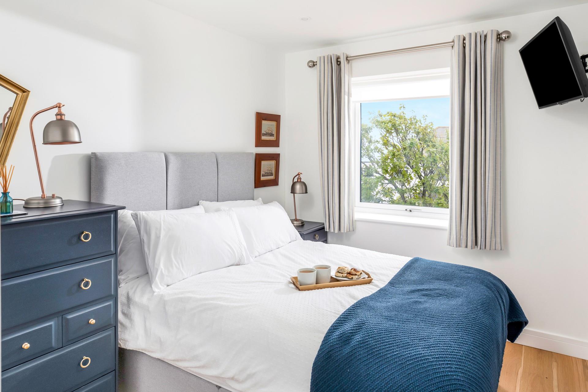 Drift into a dreamy night's slumber after a day spent sunbathing on the beach.