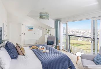 Wake up and open the curtains to sea views.