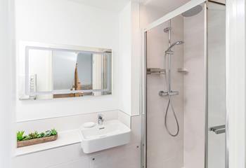 The first floor shower room is perfect for washing sandy toes after beach days.