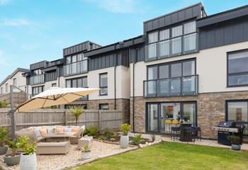 The large garden is perfect for all the family to enjoy.