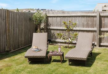 A lovely spot for lounging in the Cornish sunshine.