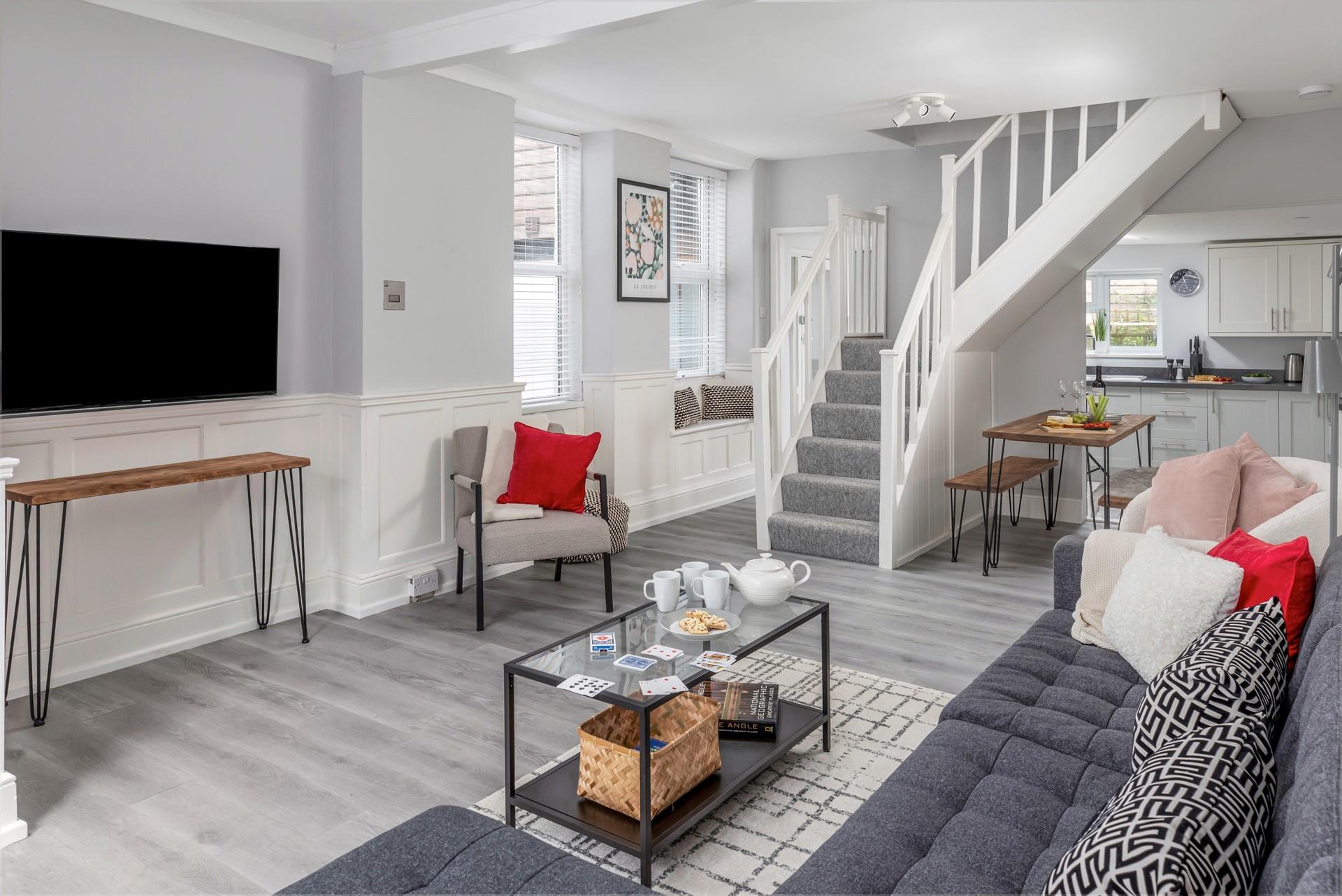 Sip a cuppa in the cosy sitting room to start the day.