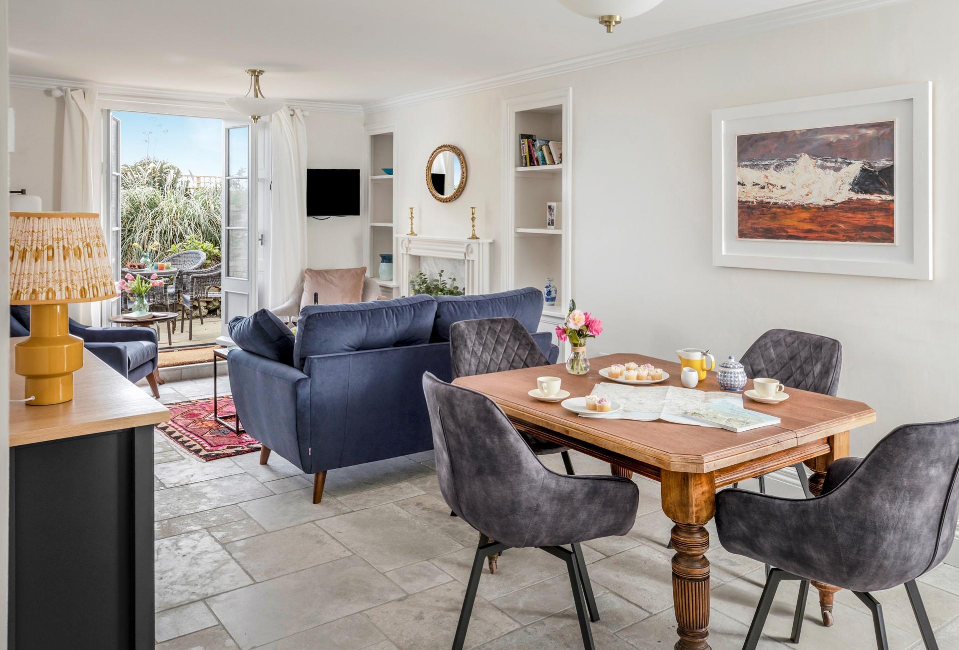 Tuck into afternoon tea after a morning spent on the beach.