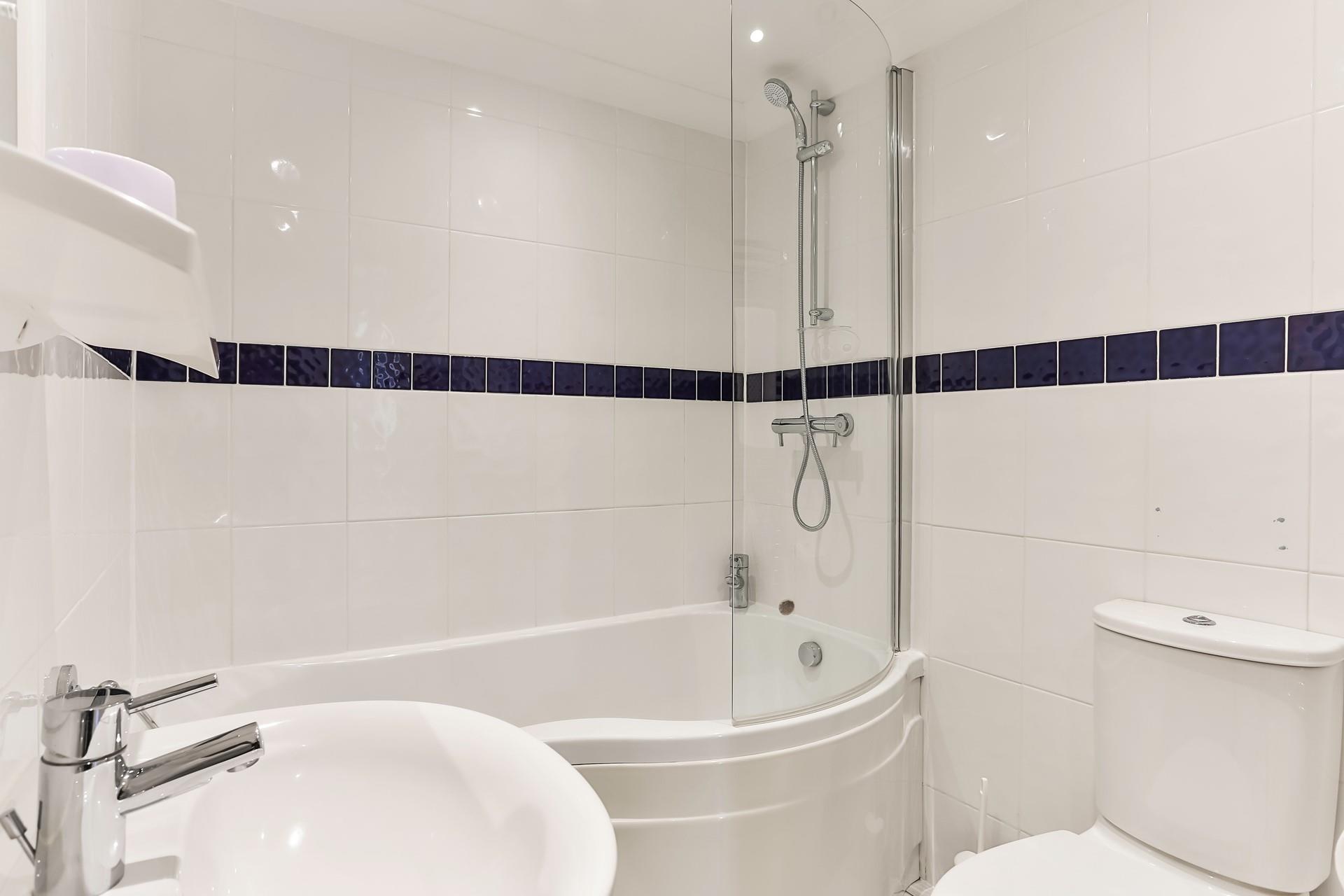 Run yourself a bath for a relaxing evening or wash off sandy toes in the shower.