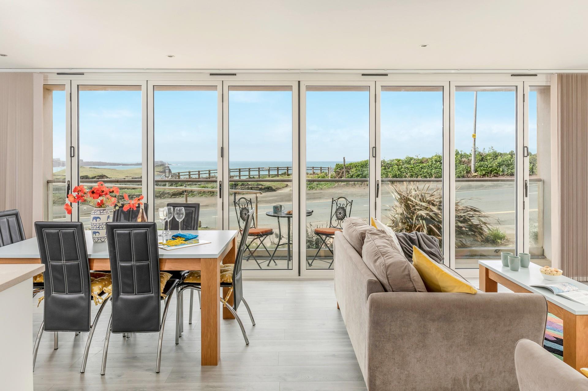 Enjoy the endless sea views across Newquay.