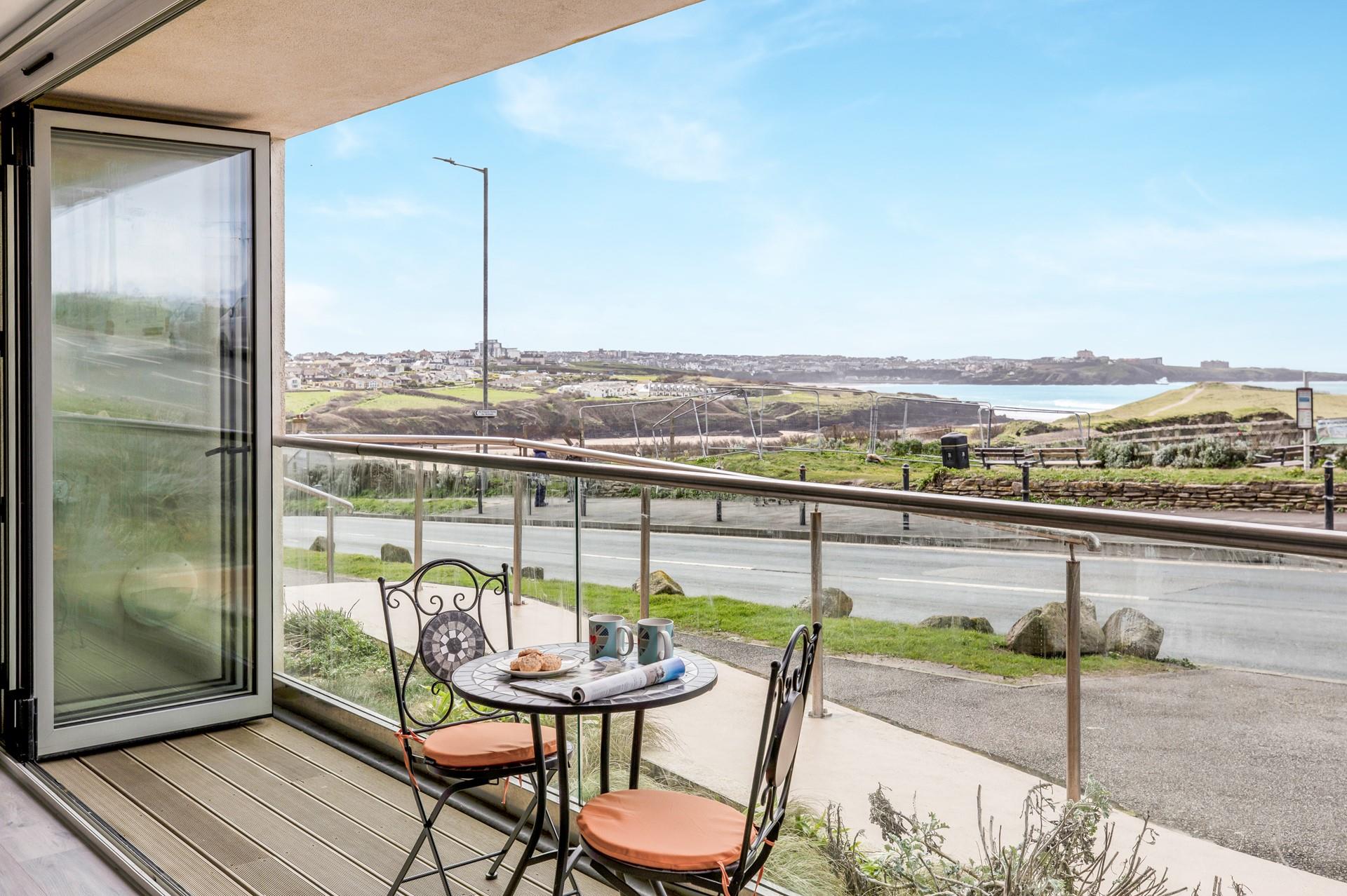 Take a short stroll to Porth beach and spend the day on the sand.