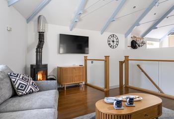 Light and bright, the perfect spot for curling up after exploring the coast.