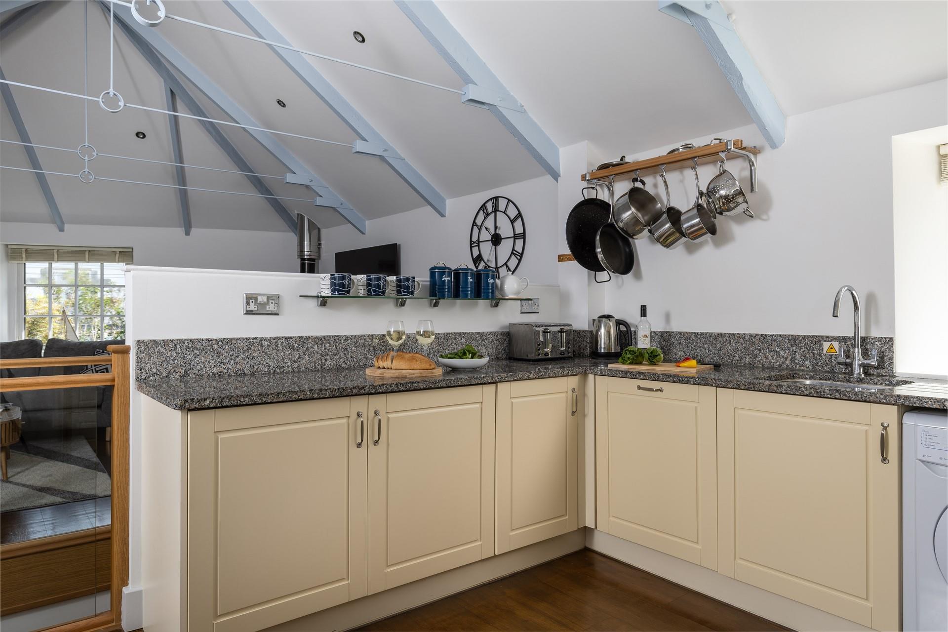 The kitchen is well-equipped with all you need.