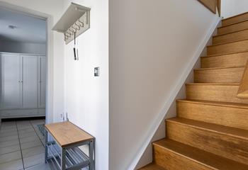 The spacious entrance has plenty of storage, perfect for walking boots and beach gear!