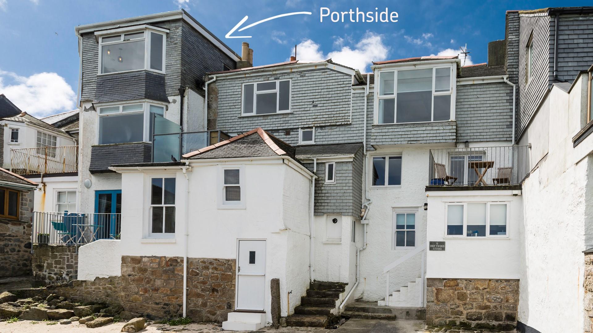 Porthside is ideally located just steps from the cobbled streets of St Ives.