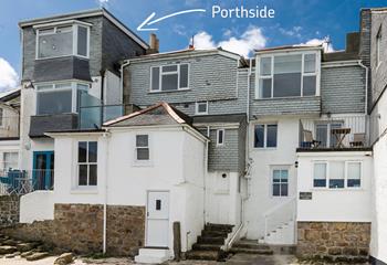 Porthside is ideally located just steps from the cobbled streets of St Ives.