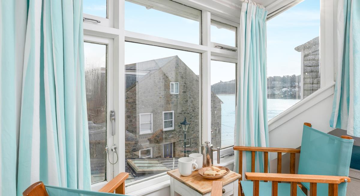 Enjoy a cuppa while watching the waves ebb and flow.