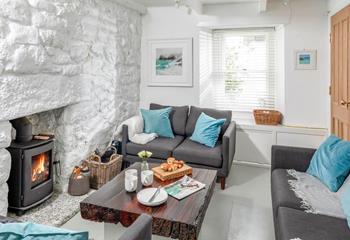 Listen to the crackle of the fire whilst you sink into the comfortable sofa.