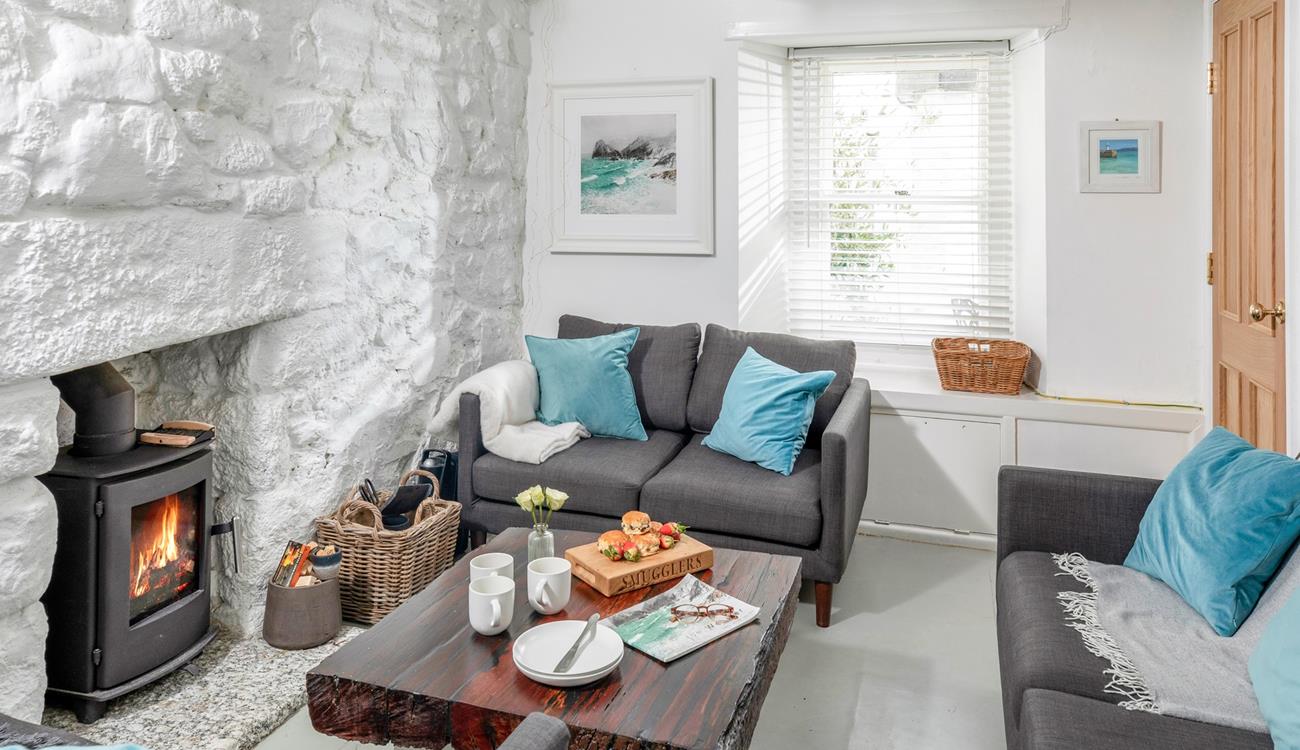 Listen to the crackle of the fire whilst you sink into the comfortable sofa.