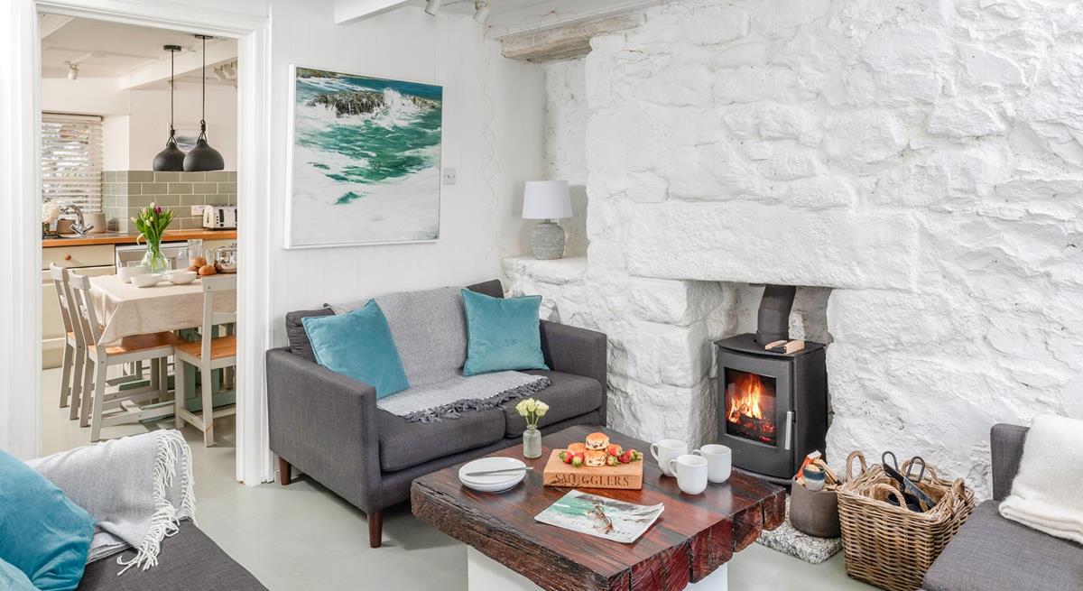 The sitting room is cosy for relaxing evenings in.