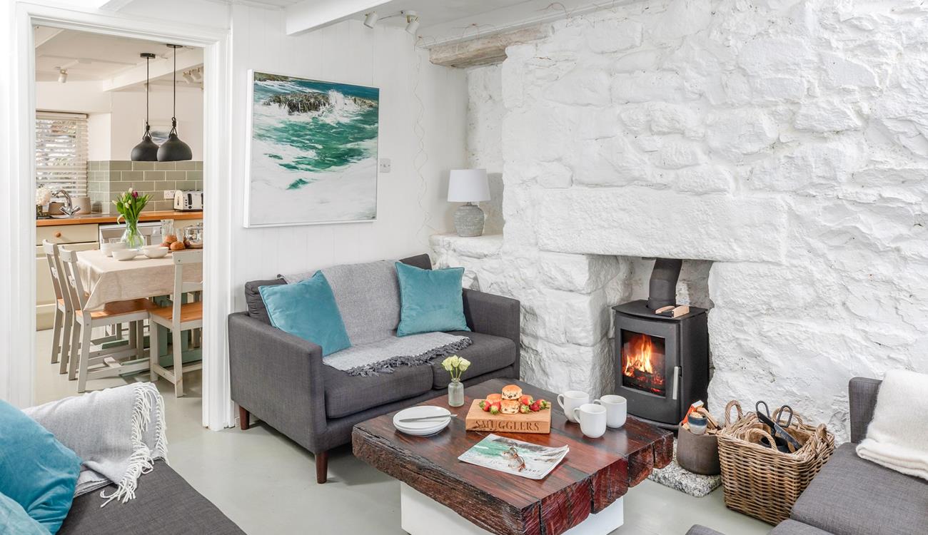 The sitting room is cosy for relaxing evenings in.