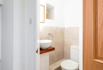 Get ready for the day in the en suite.