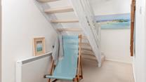 Coastal style adorns the cottage!