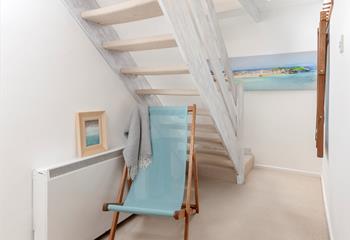 Coastal style adorns the cottage!