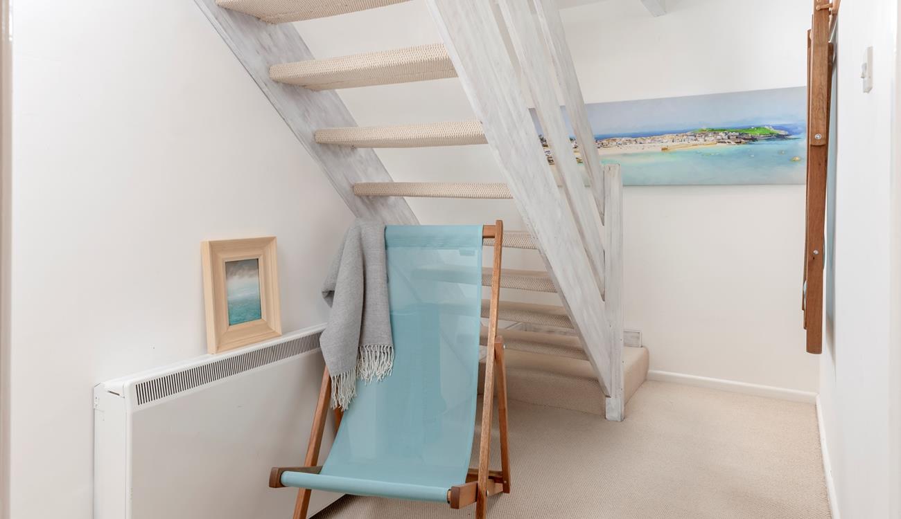 Coastal style adorns the cottage!