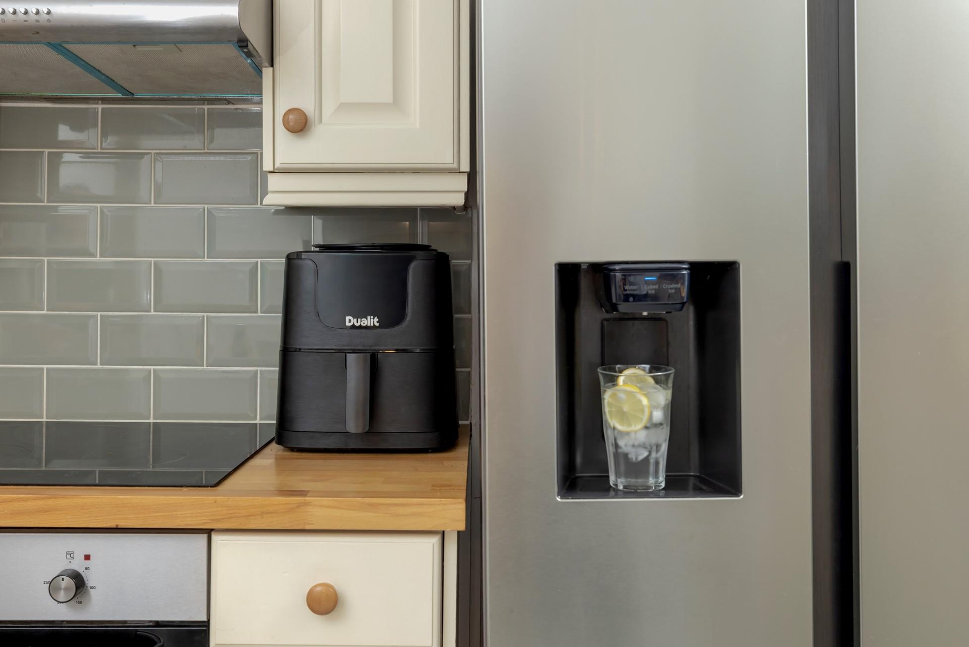 The cottage kitchen has all you need for a relaxing stay.