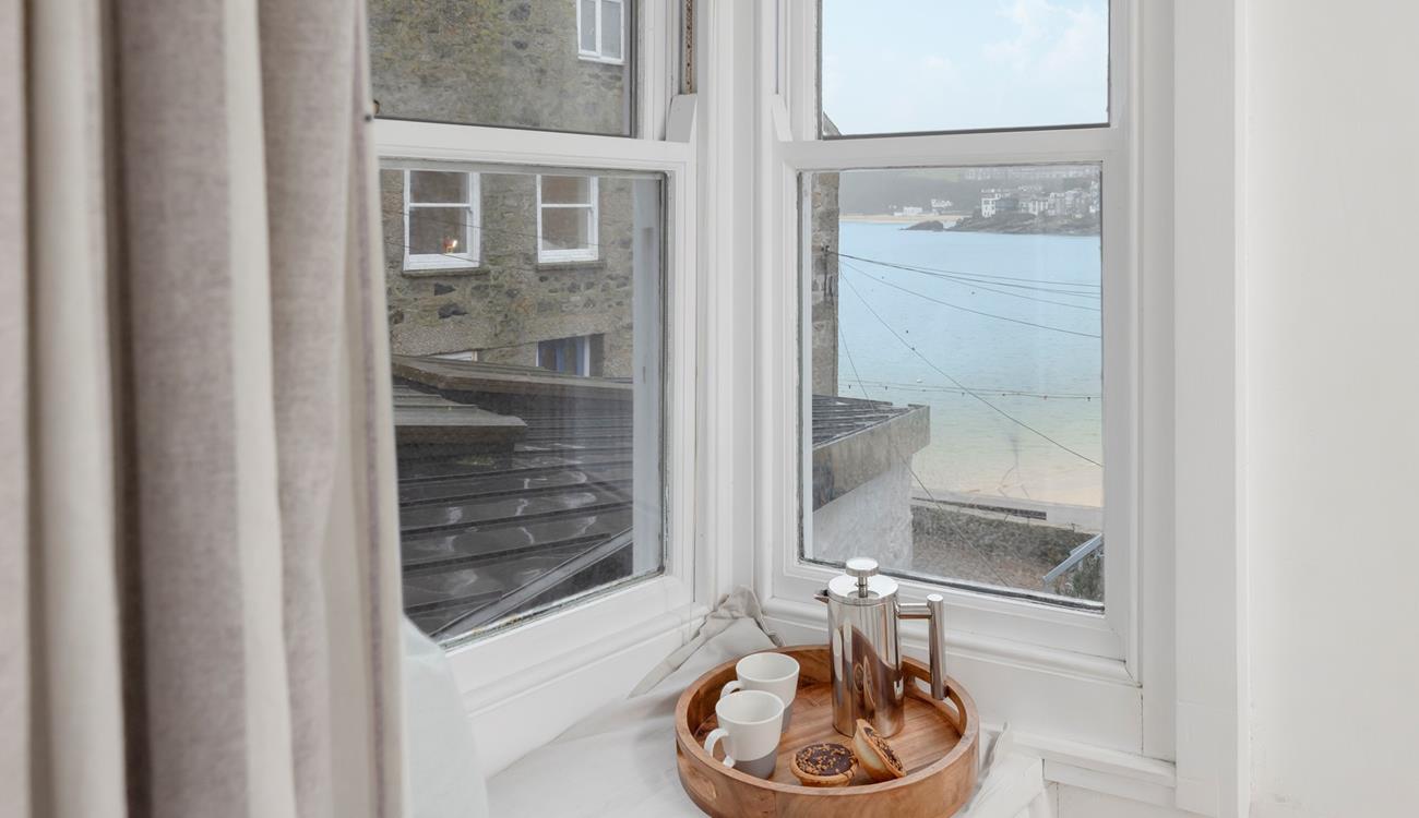 Enjoy a cuppa while watching the waves ebb and flow.